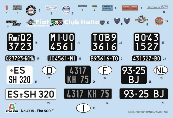 Immagine prodotto 1:12 Fiat 500 F Edizione Aggiornata
