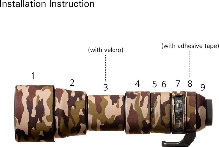 Produktbild easyCover Lens Oak Cover Camoufl. braun für Sigma 150-600mm Contemporary (Hülle)