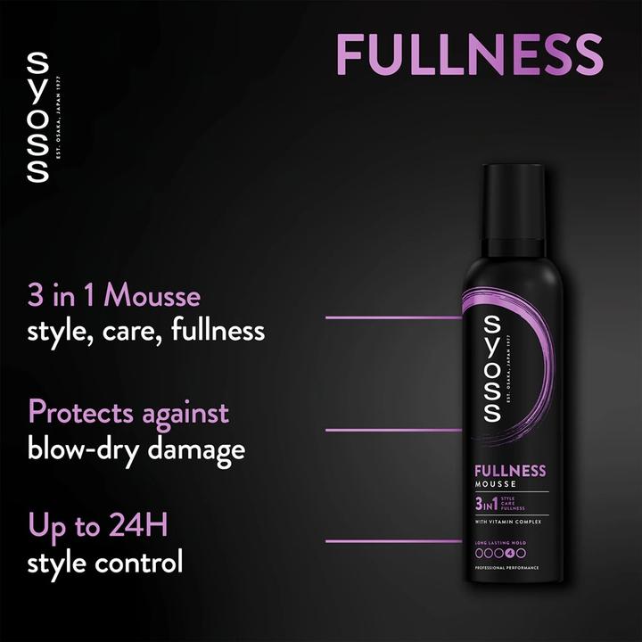 Image du produit Syoss Full Hair 5 Fullness Volume Mousse Tuzici Pena (Mousse de volume, 250 ml)