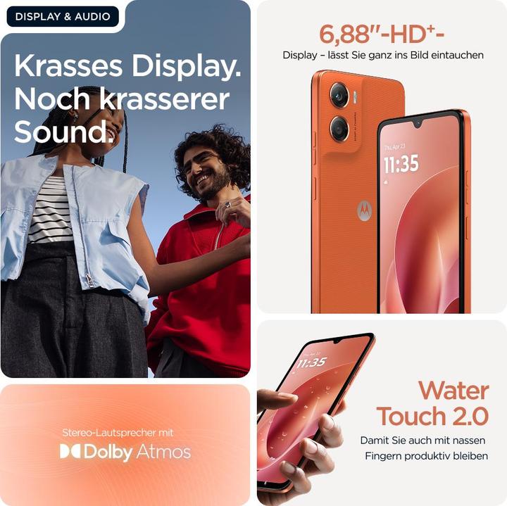 Produktbild Motorola G06 (256 GB, Arabesque, 6.88", Dual SIM, 4G)