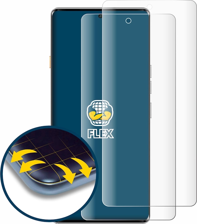 Produktbild BROTECT Fullscreen Schutzfolie Displayschutz Folie Klar Transparent (2 Stück, Huawei Mate 40 Pro 5G)