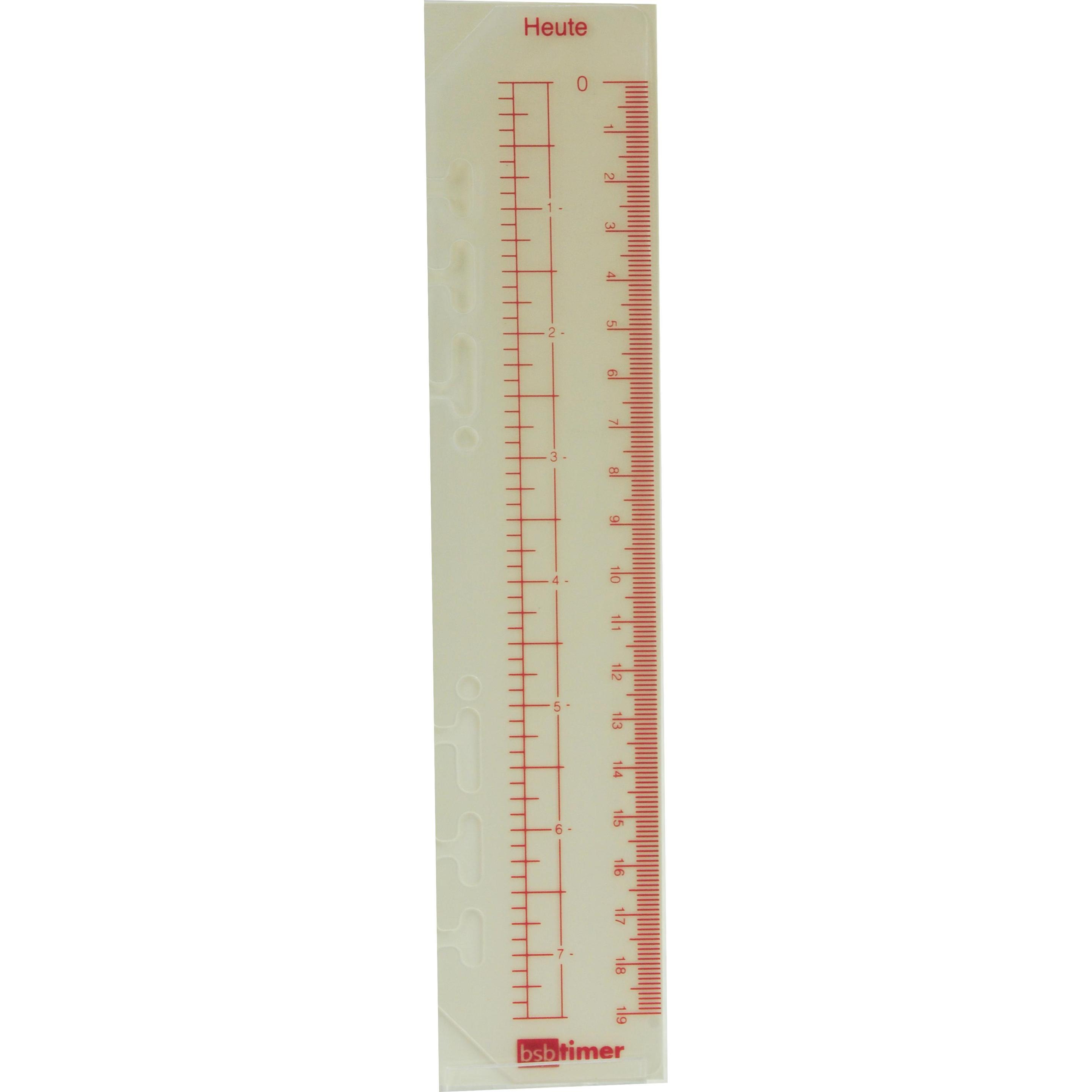 BSB-Obpacher, Lineal, Lineal für Timer A5 mit Tages-Anzeiger
