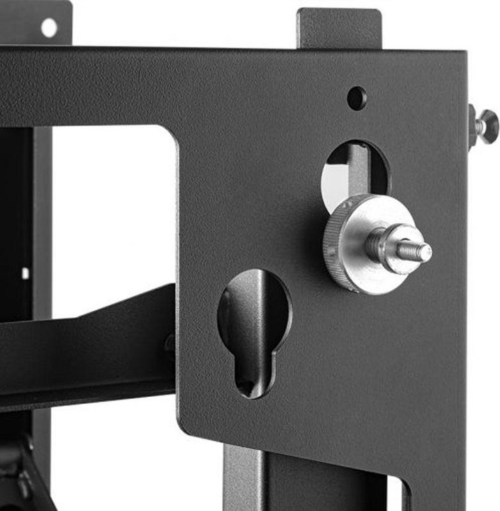 Image du produit Hagor VWH-5 Support vidéo mural pour écrans 140 à 190cm 55 à 75 pouces réglage fin de la profondeur tr... (Mur, 65", 150 kg)