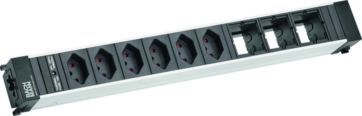 Produktbild Bachmann Steckdosenleiste CONFERENCE, 6x T13, 3x Custom-ABD leer (6 x, Typ 13)