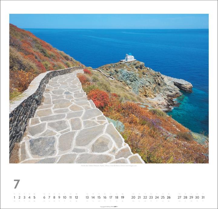 Actual product image Griechische Inseln Kalender 2026 - Im Land der Götter (48 x 46 cm)