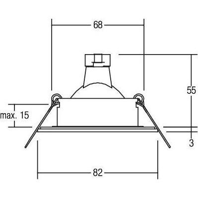 Thumbnail - Brumberg, Wandleuchte + Deckenleuchte, Leuchten NV-Einbauleuchte GX5,3 26004070 (GX 5.3)