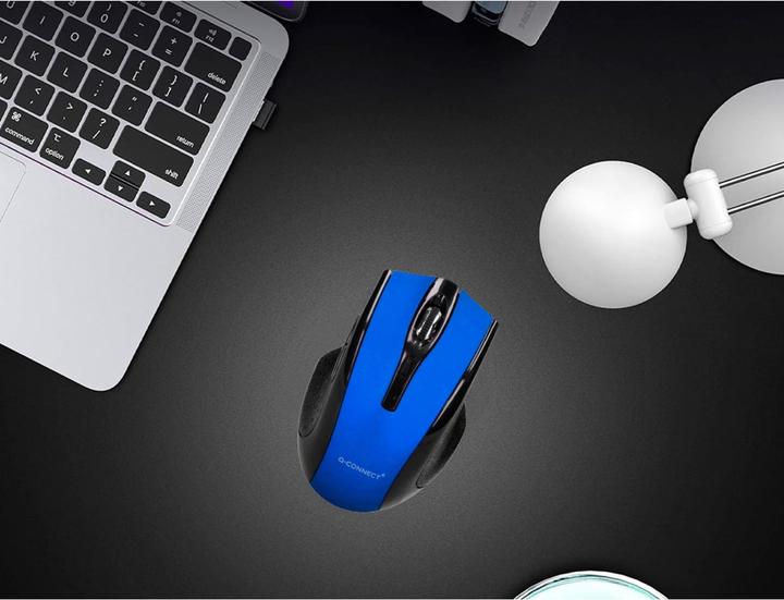 Productafbeelding Q-Connect Maus Funk optisch kabellos schwarz/blau (Draadloze)