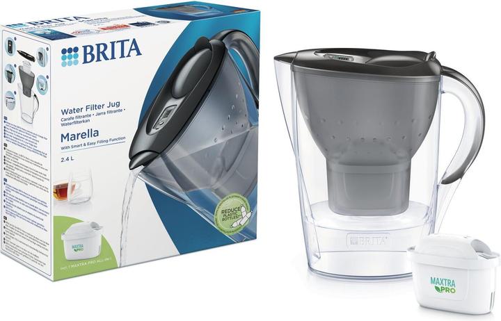 Brita Carafe filtrante Marella+1 Maxtra Pro PP (2 4 l couleur graphite) (2.40 l)