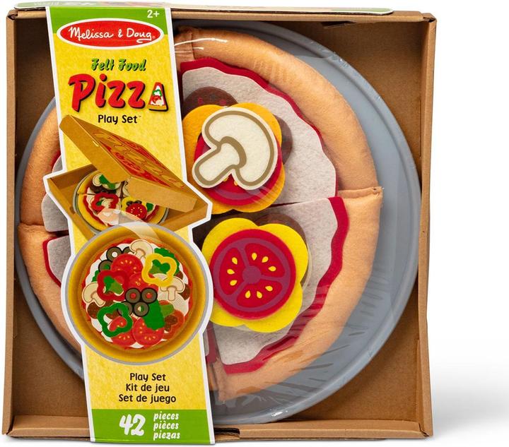 Actual product image Melissa & Doug - Felt Food Pizza Set (806018)
