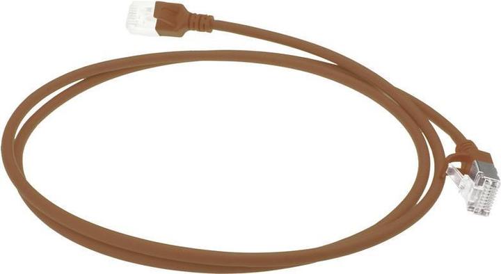 Image du produit ACT 3 mètres LSZH U/FTP CAT6A datacenter slimline patch cable marron avec connecteurs RJ45 (U/FTP, CAT6a, 3 m)