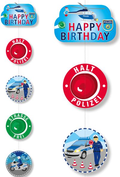 Actual product image DH-Konzept Police Ceiling Pendant Happy Birthday (1 pcs.)