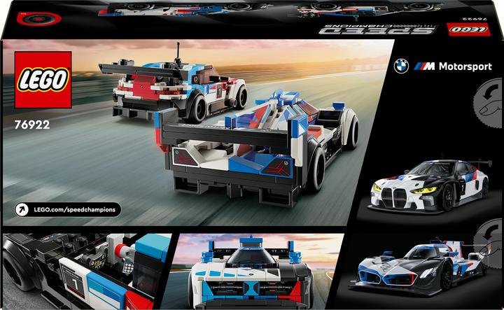 Image du produit LEGO BMW M4 GT3 & BMW M Hybrid V8 de course (76922, LEGO Speed Champions)