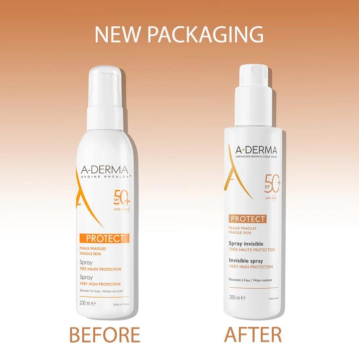 Actual product image A-Derma PROTECT Spray SPF50+ (Sun spray, SPF 50+, 200 ml)