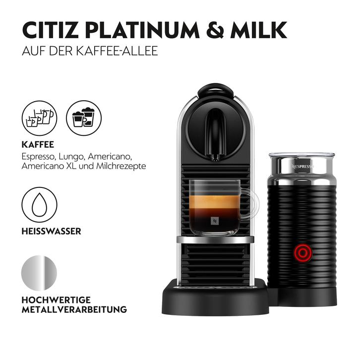 Image du produit De'Longhi Nespresso CitiZ Platinum&Milk (NESPRESSO Original)