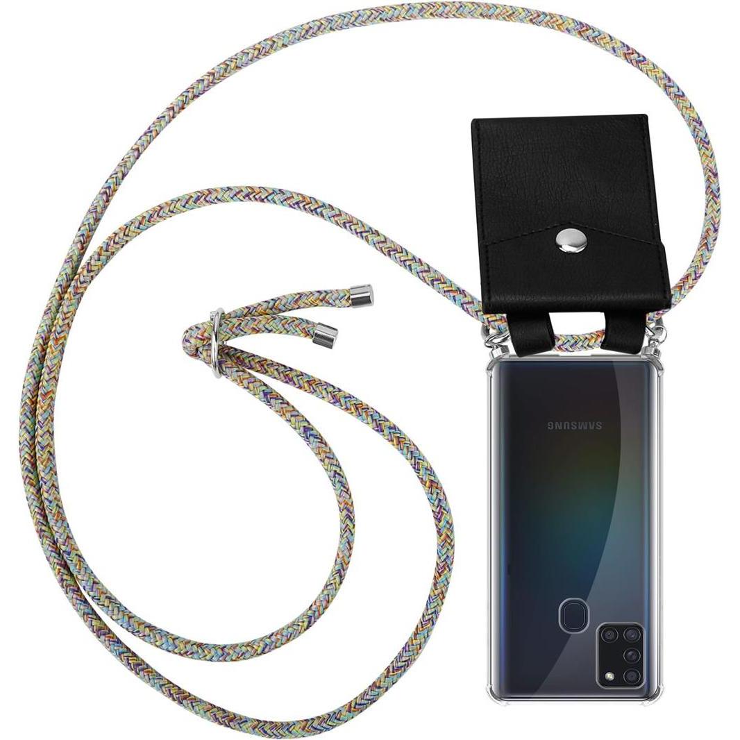 Cadorabo TPU Handy Kette SILBER Cover, Handykette, Gelb