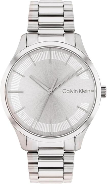 Immagine prodotto Calvin Klein Orologio analogo al quarzo con quadrature argenteo e cinturino a maglie (Orologio da polso analogico, 35 mm)
