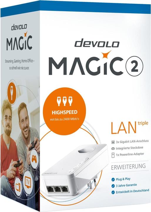 Produktbild Devolo Magic 2 LAN triple (2400 Mbit/s)
