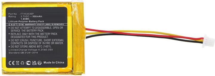 Produktbild CoreParts Battery 3.7V 500mAh 1.85Wh