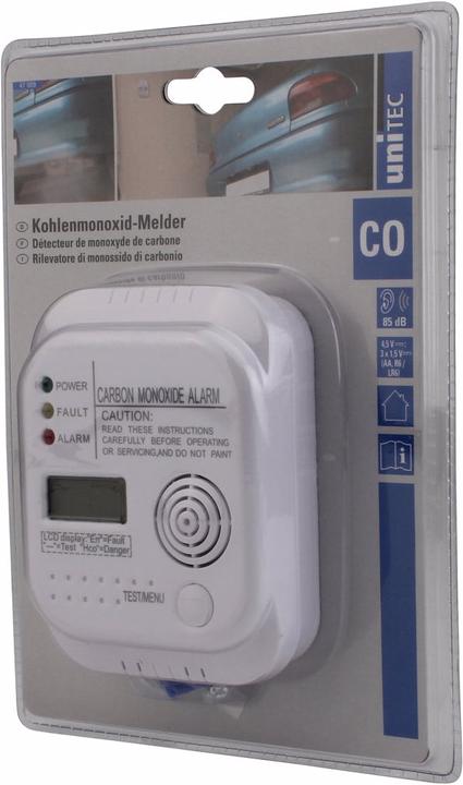 Actual product image Unitec Carbon monoxide detector