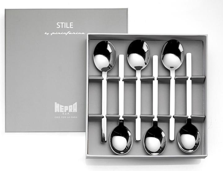 Produktbild Mepra AZB1026VI1126 Amerikanischer Kaffeelöffel, Vintage, Edelstahl (6 Stk., Löffel)