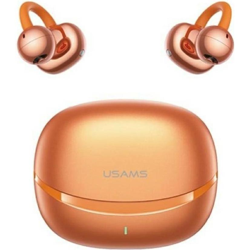 Usams Headphones TWS R03 Echo Clip-on Bluetooth 6.0 wireless orange (6 h, Senza fili), Cuffie, Arancia