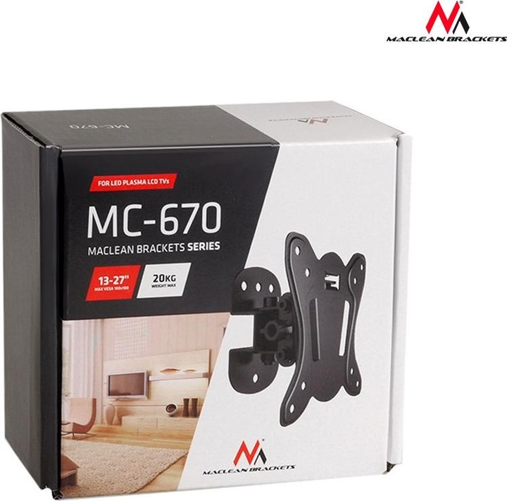 Image du produit Maclean MC-670 (Mur, 27", 20 kg)