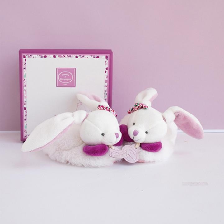 Immagine prodotto Doudou et Compagnie Cherry Rabbit Footies con sonaglio 6-12M