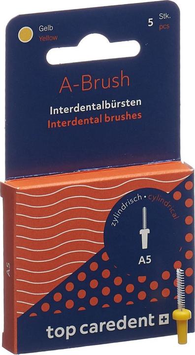 Image du produit Top Caredent A5 IDBH-GE Interdentalbürste gelb >1.1mm (5 x, 2.50 mm)