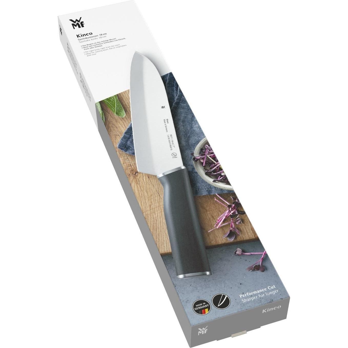 Thumbnail - WMF Santokumesser stahlgrau, Küchenmesser, Schwarz, Silber