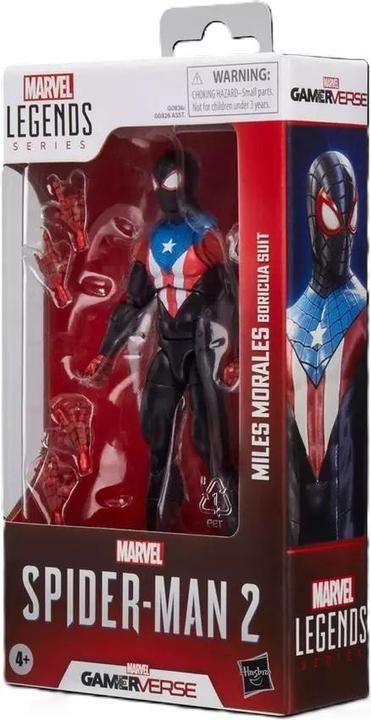 Produktbild Hasbro Spider-Man 2 Marvel Legends Gamerverse Actionfigur Miles Morales (Boricua Suit) 15 cm