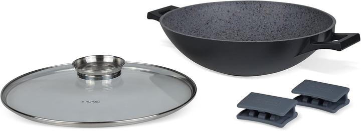Actual product image Tognana Ambizious Wok 2 Handles 32cm with Lid Aroma and Silicone Resin (Aluminium, Steel)