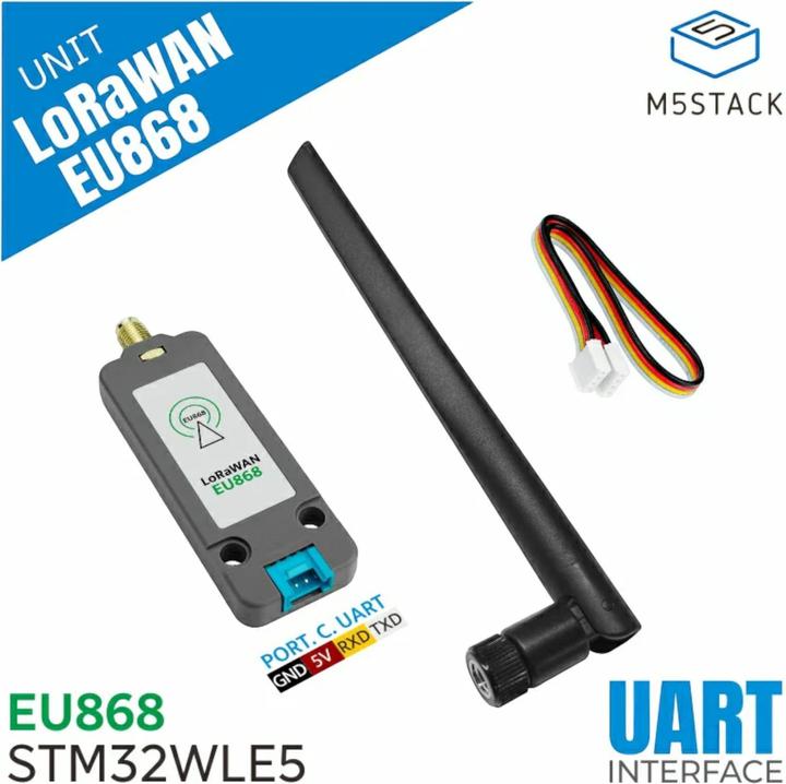 Produktbild M5Stack LoRaWAN Unit EU868 mit Antenne