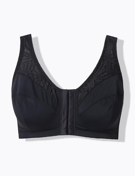 Actual product image Ulla Popken Pastel Front Closure Wirefree Kelly Fit Support Bra (85 E)