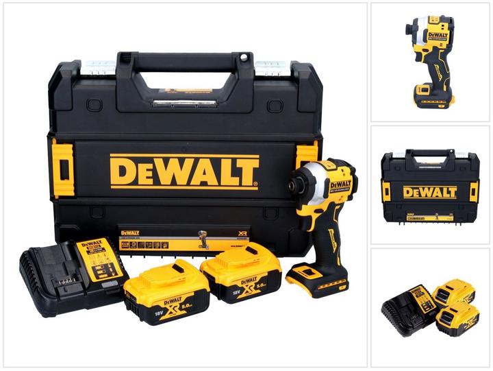 Produktbild DeWalt DCF 850 P2 Akku Schlagschrauber 18 V 205 Nm 1/4" Brushless + 2x Akku 5,0 Ah + Ladegerät + TST (Akkubetrieb)