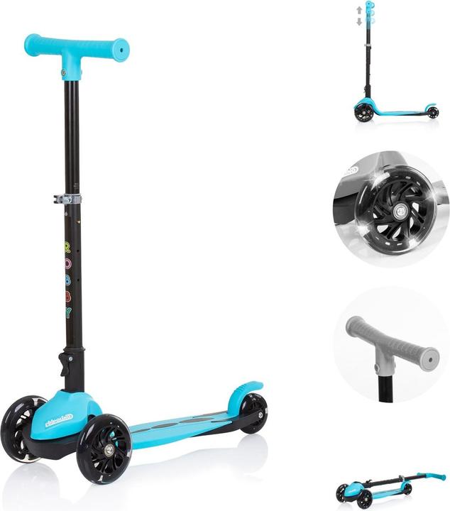 Produktbild Chipolino Kinderroller Robby 3 LED-Räder
