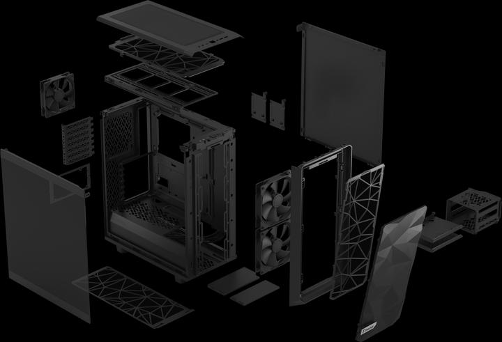 Produktbild Fractal Meshify 2 Compact Black TG Dark (ATX, mATX, Mini-ITX)