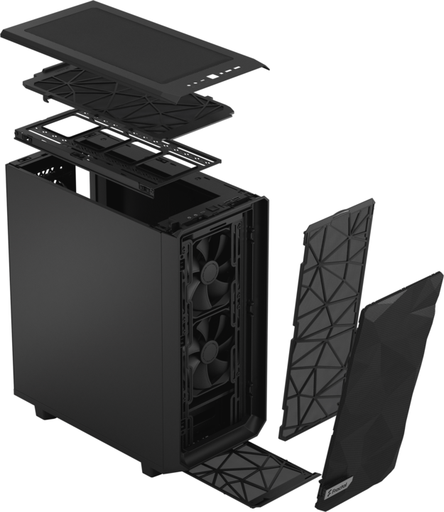 Produktbild Fractal Meshify 2 Compact Black Solid (ATX, mATX, Mini-ITX)