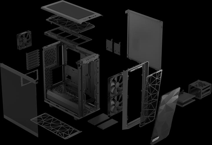 Produktbild Fractal Meshify 2 Compact Gray TG Light (mATX, Mini-ITX, ATX)