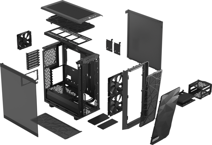 Produktbild Fractal Meshify 2 Compact Gray TG Light (ATX, mATX, Mini-ITX)