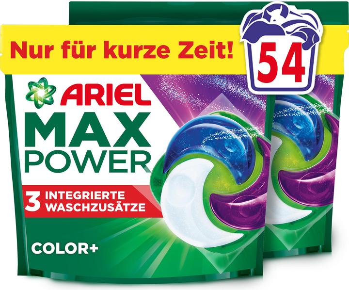 Actual product image Ariel MaxPower Pods Color Waschmittelpods 54 WL (54 Washing cycles)