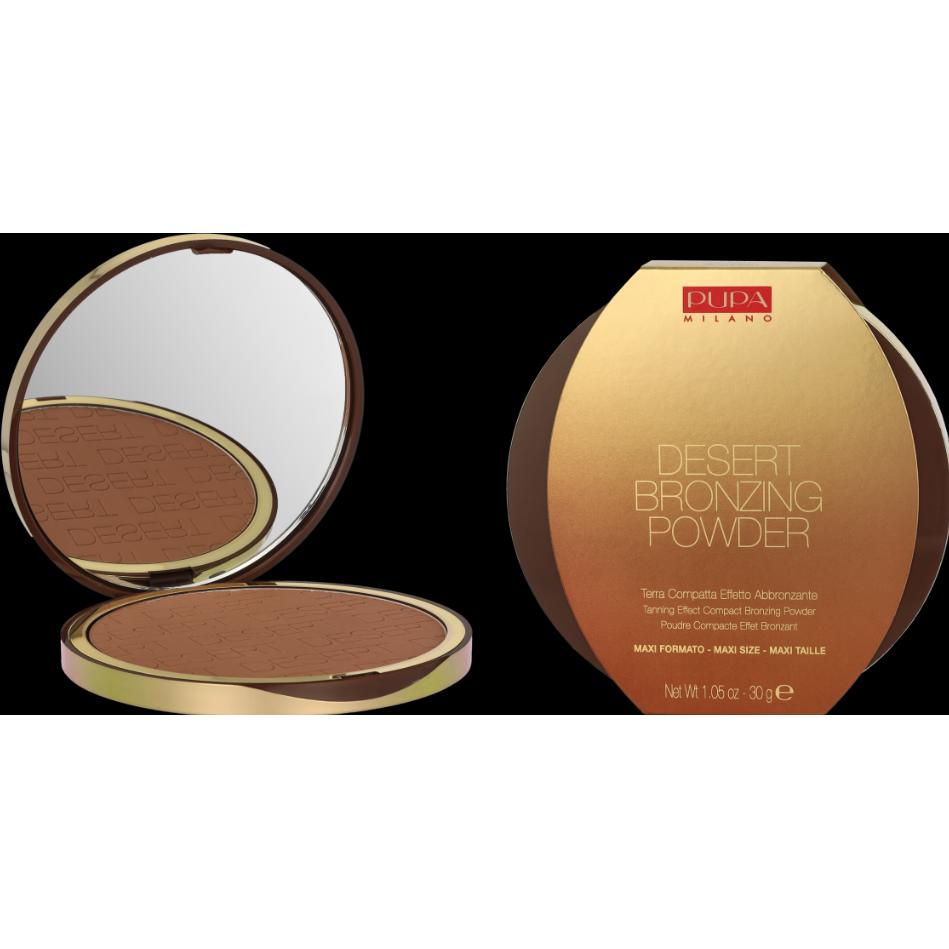Thumbnail - Pupa Milano, Highlighter + Bronzer, Desert Bronzing Powder (003 Amber Light, Bronzer, 30 g)