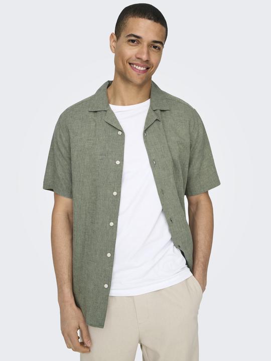 Immagine prodotto Only & Sons Camicia a maniche corte a tinta unita (S)