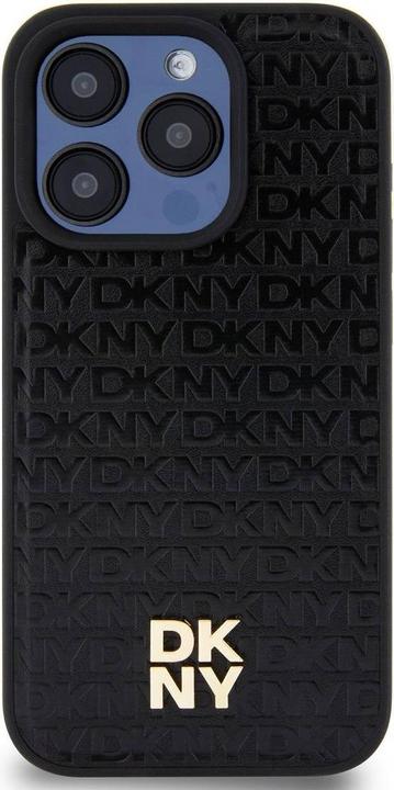 Produktbild DKNY DKHMP13LPSHRPSK iPhone 13 Pro / 13 6.1" czarny/black hardcase Leather Pattern Metal Logo MagSaf (Apple iPhone 13, Apple iPhone 13 Pro)