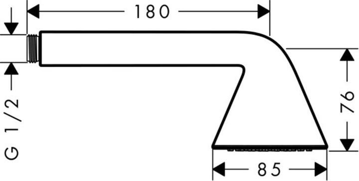 Produktbild Axor Duschkopf Chrom (1 Strahlart, 9 l/min)