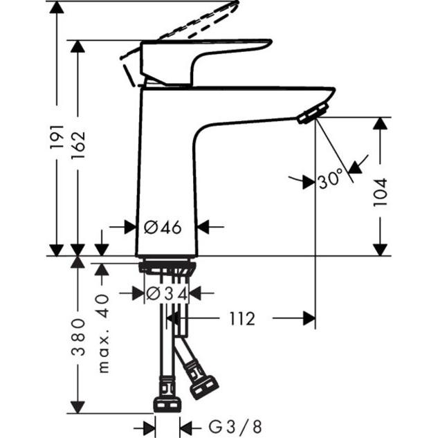 Thumbnail - hansgrohe, Badarmatur, 71712700