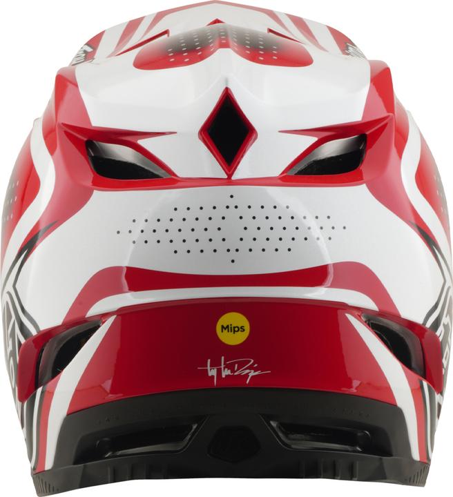 Actual product image Troy Lee Designs D4 Polyacrylite MIPS Helmet, The Line, charcoal/white, L | 58-59cm