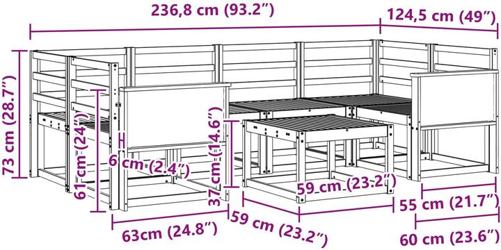 Produktbild vidaXL Outdoor-Sofa