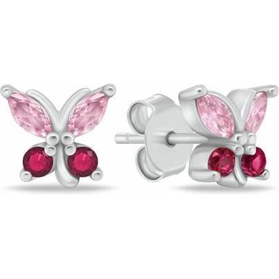 Brilio, Ohrringe, Silver - Charming silver bracelet Flower with zircons BRC177W