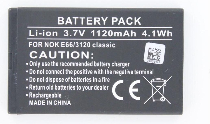 Actual product image AGI Mobile Phone Battery Compatible with Nokia 6600I - Battery/Battery - Black - Lithium-Ion (Li