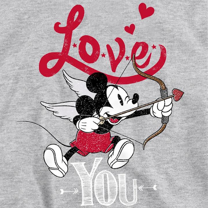 Produktbild Mickey Mouse Love You Kapuzenpullover meliert Valentinstag (116)